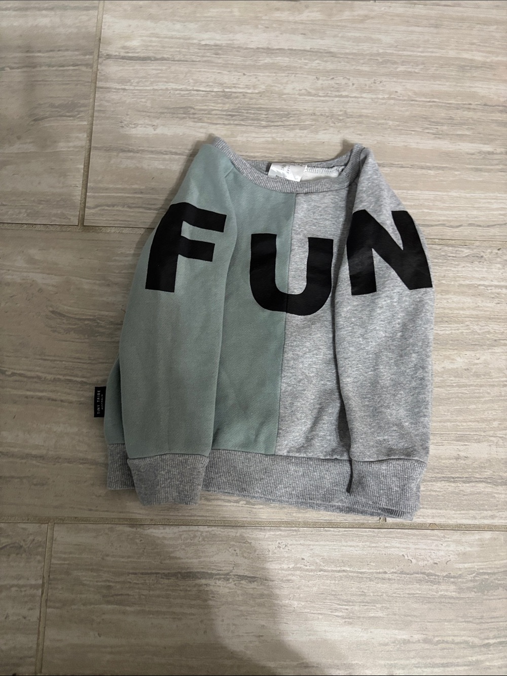Tiny Tribe FUN Colorblock Sweatshirt 4T